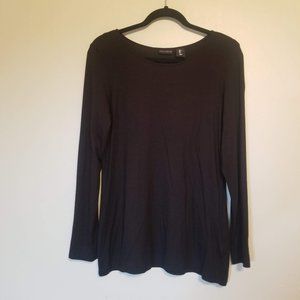 ❤ Willi Smith Black Tunic Tee Sz L Comfy